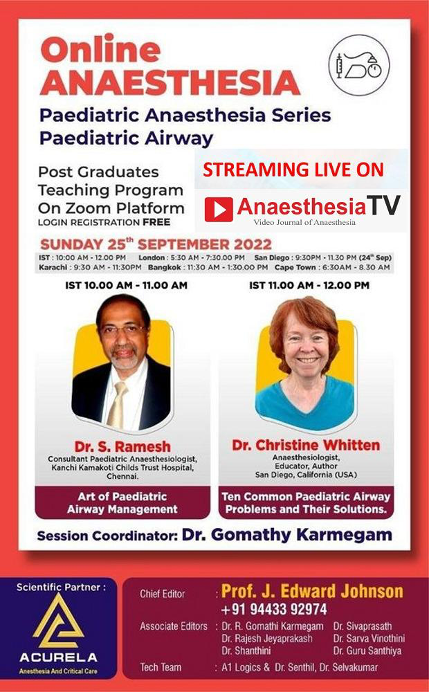 Avoiding Pediatric Anesthesia Problems — YouTube - The Airway Jedi